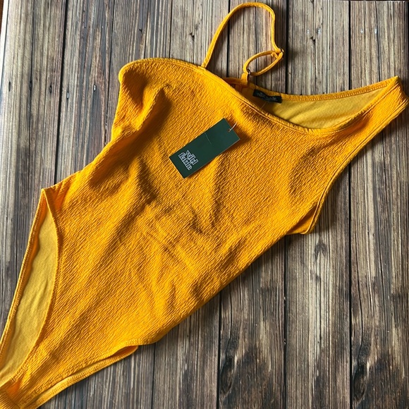 NWT Wild Fable Orange Bodysuit S - Picture 2 of 6